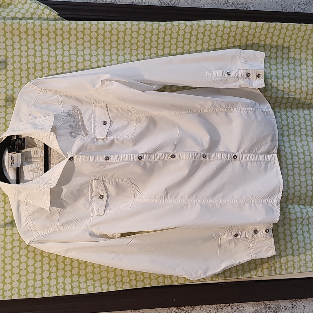 Harley Davidson Women's size XL Collared Cotton Shirt